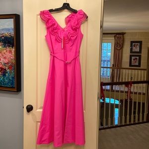 NWT Lilly Pulitzer Carine stretch midi dress in Raz Berry